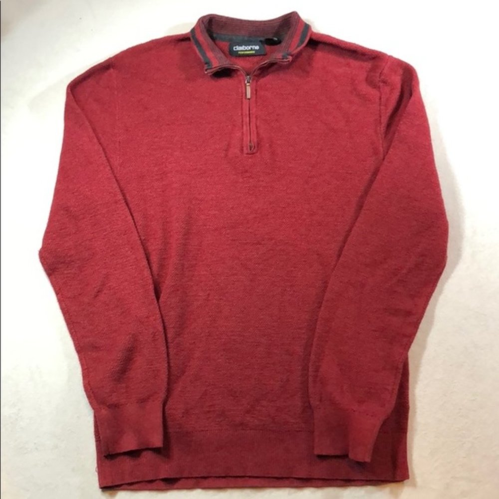 Claiborne 1/4 Zip Sweater Large